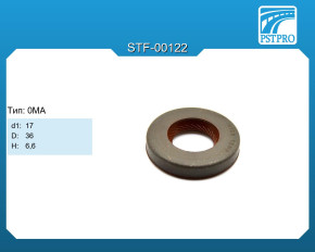 Сальник d1-17 D-36 H-6,6 Тип: 0MA