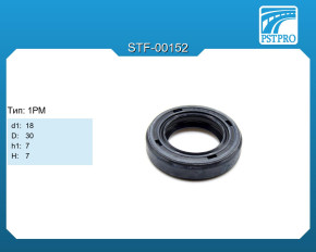 Сальник d1-18 D-30 h1-7 H-7 Тип: 1PM