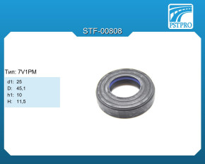 Сальник d1-25 D-45,1 h1-10 H-11,5 Тип: 7V1PM