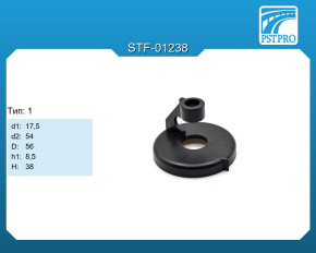 Верхний защитный колпачок BMW 5 E60 2003-2010 d1-17,5 d2-54 D-56 h1-8,5 H-38 Тип: 1