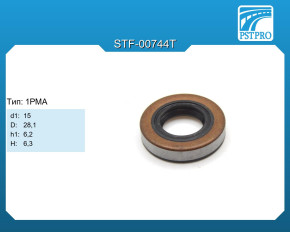 Сальник d1-15 D-28,1 h1-6,2 H-6,3 Тип: 1PMA