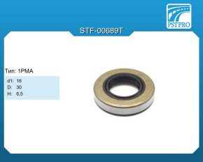 Сальник d1-16 D-30 H-6,5 Тип: 1PMA