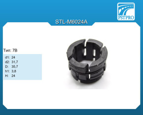Втулка рулевой рейки без ГУР Peugeot 106 (1) 1996-2005 d1-24 D-35 H-24 Тип: 7B