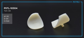 Фолье-вставка бокового поджима с круглым поджимом d1-30 D-34 H-19,8 Тип: 3A