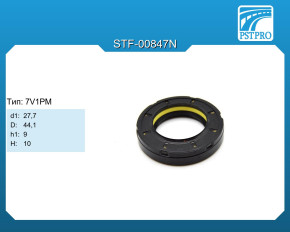Сальник d1-27,7 D-44,1 h1-9 H-10 Тип: 7V1PM