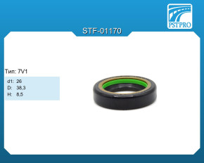 Сальник d1-26 D-38,3 H-8,5 Тип: 7V1