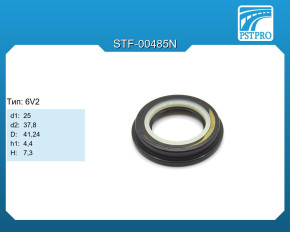 Сальник d1-25 d2-37,8 D-41,24 h1-4,4 H-7,3 Тип: 6V2