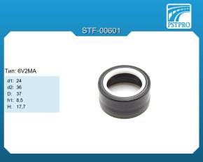 Сальник d1-24 d2-36 D-37 h1-8,5 H-17,7 Тип: 6V2MA