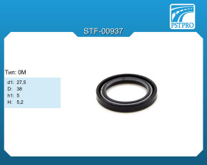 Сальник d1-27,5 D-38 h1-5 H-5,2 Тип: 0M