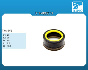 Сальник d1-26 d2-38 D-40 h1-8,5 H-17,7 Тип: 6V2