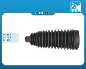 Пыльник рулевой рейки Lexus CT 200H 2010-, Toyota Auris 2006- d1-15,5 d2-59,5 L-182