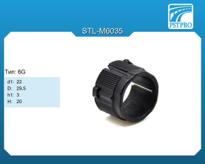 Втулка рулевой рейки без ГУР Chevrolet Cobalt 2005- d1-22 d2-29,5 h1-3 H-20 Тип: 6G