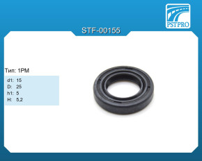 Сальник d1-15 D-25 h1-5 H-5,2 Тип: 1PM