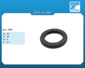 Сальник d1-25 D-36 h1-5 H-5,1 Тип: 1PM