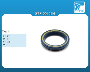Сальник d1-27 D-37 h1-3,5 H-7 Тип: 4