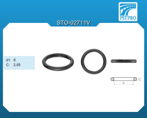 Кольцо резиновое C-2,05 d1-8
