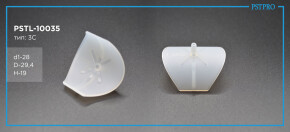 Фолье-вставка бокового поджима с круглым поджимом VW Transporter T5 / T6 2003- Ø28