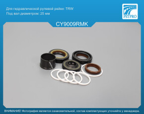 Ремкомплект рулевой рейки с ГУР Chery Elara 2006-, Chery Fora 2006-, Vortex Estina 2008- TRW, под вал диаметром 25мм