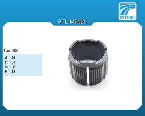 Втулка рулевой рейки d1-26 D-31 h1-26 H-33 Тип: BS