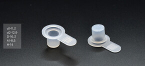 Заглушка коническая d1-11,3 d2-12,9 D-16,3 h1-8,5 H-14
