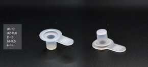 Заглушка коническая d1-10 d2-11,8 D-15 h1-9,5 H-14