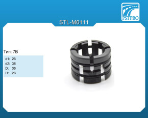 Втулка рулевой рейки без ГУР Renault Clio V 2019-, Renault Captur 2019- d1-26 D-38 h1-38 H-26 Тип: 7B