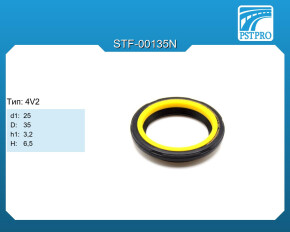 Сальник d1-25 D-35 h1-3,2 H-6,5 Тип: 4V2