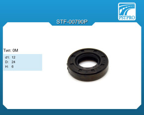 Сальник d1-12 D-24 H-6 Тип: 0M