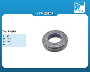 Сальник d1-25 D-45,1 h1-10 H-11,5 Тип: 7V1PM