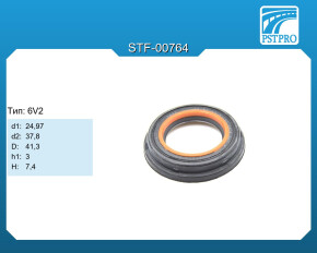 Сальник d1-24,97 d2-37,8 D-41,3 h1-3 H-7,4 Тип: 6V2