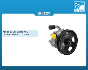 Насос ГУР Chevrolet Tracker 2013-, OPEL Mokka 2013- шкив 4РК, диаметр шкива 115мм