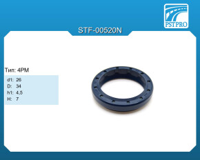 Сальник d1-26 D-34 h1-4,5 H-7 Тип: 4PM