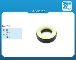 Сальник d1-22 D-39,4 h1-10 H-12,6 Тип: 7V3