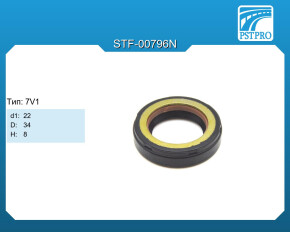 Сальник d1-22 D-34 H-8 Тип: 7V1