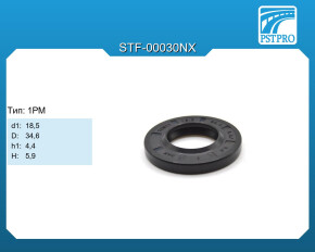Сальник d1-18,5 D-34,6 h1-4,4 H-5,9 Тип: 1PM