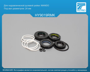 Ремкомплект рулевой рейки с ГУР Hyundai Matrix 2001- MANDO, под вал диаметром 24мм
