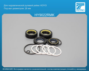Ремкомплект рулевой рейки с ГУР Hyundai Santamo 1998-2002, KIA Joice 1999-2004 KOYO, под вал диаметром 26мм