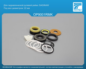 Ремкомплект рулевой рейки с ГУР OPEL Corsa B 1993-2000, OPEL Combo 1994-2001, OPEL Tigra 1994- SAGINAW, под вал диаметром 22мм
