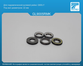 Ремкомплект рулевой рейки с ГУР Geely LC 2008- GEELY, под вал диаметром 22мм