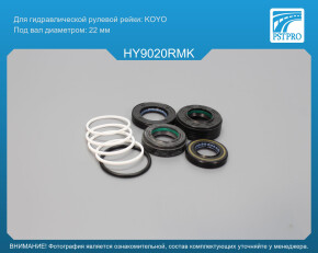 Ремкомплект рулевой рейки с ГУР Hyundai Amica 1999-, Hyundai Atos 1998- под вал диаметром 22мм