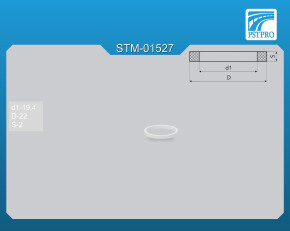 Кольцо тефлоновое d1-19,4 D-22 S-2