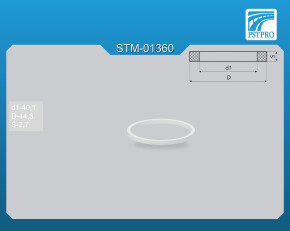 Кольцо тефлоновое d1-40,1 D-44,3 S-2,7
