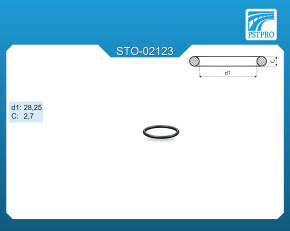 Кольцо резиновое C-2,7 d1-28,25