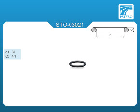 Кольцо резиновое C-4,1 d1-30