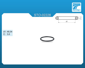 Кольцо резиновое C-3,6 d1-46,04