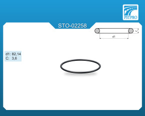 Кольцо резиновое C-3,6 d1-82,14