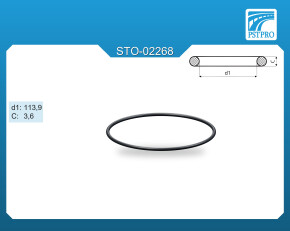 Кольцо резиновое С-3,6 d1-113,9