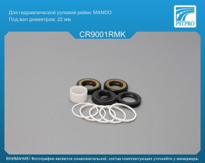 Ремкомплект рулевой рейки с ГУР Chevrolet Spark 2010-2017, Chevrolet Matiz 2005-2013 MANDO, под вал диаметром 22мм